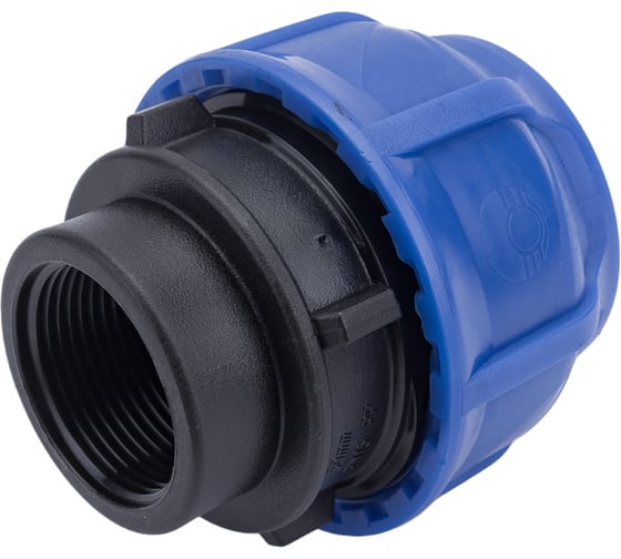 Изображение товара Компрессионная соединительная муфта VALFEX ПНД, с внутренней резьбой, 50x1 1/4" 121001250114