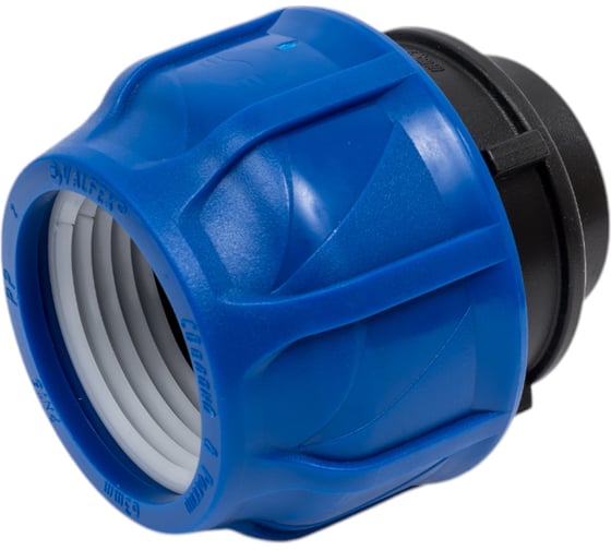 Изображение товара Компрессионная соединительная муфта VALFEX ПНД, с внутренней резьбой, 63x1 1/2" 121001263112