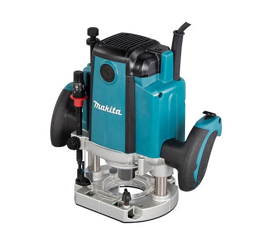 Изображение товара Фрезер погружной Makita 1650Вт, 12мм, гл. погруж. 0-70мм, 22000об/мин, пл. пуск, защ. от непр. включения, тормоз, микролифт, подсветка RP1803FX02