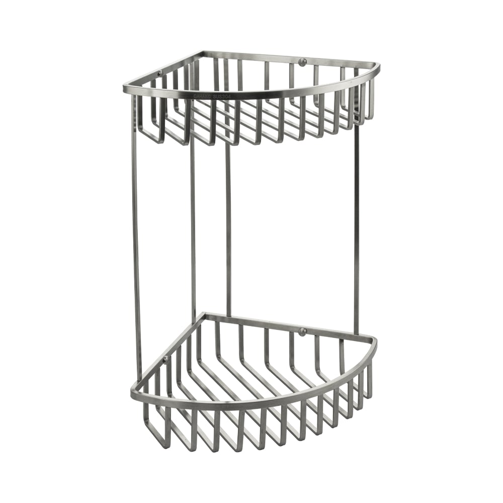 Изображение товара Полочка угловая Санакс САНАКС Угловая двойная 20 см матовая нержавеющая сталь