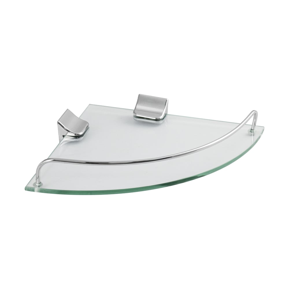 Изображение товара Полка Brimix BRIMIX 10101 Угловая стеклянная 5 мм, хром