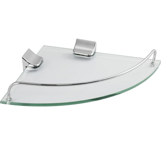 Изображение товара Полка стеклянная угловая, стекло толщиной 5 мм Brimix 10101