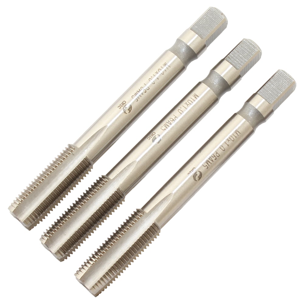 Изображение товара Метчик CNIC М10,0×1,0 Р6АМ5 для глухих и сквозных отверстий (набор 3 шт.)