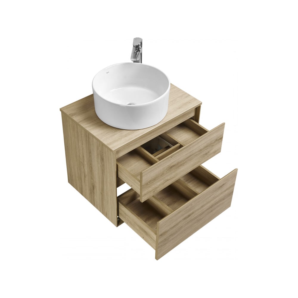 Изображение товара Тумба AQUATON Либерти 60 со столешницей, цвет Дуб Эльвезия 1A2794V1LYC70