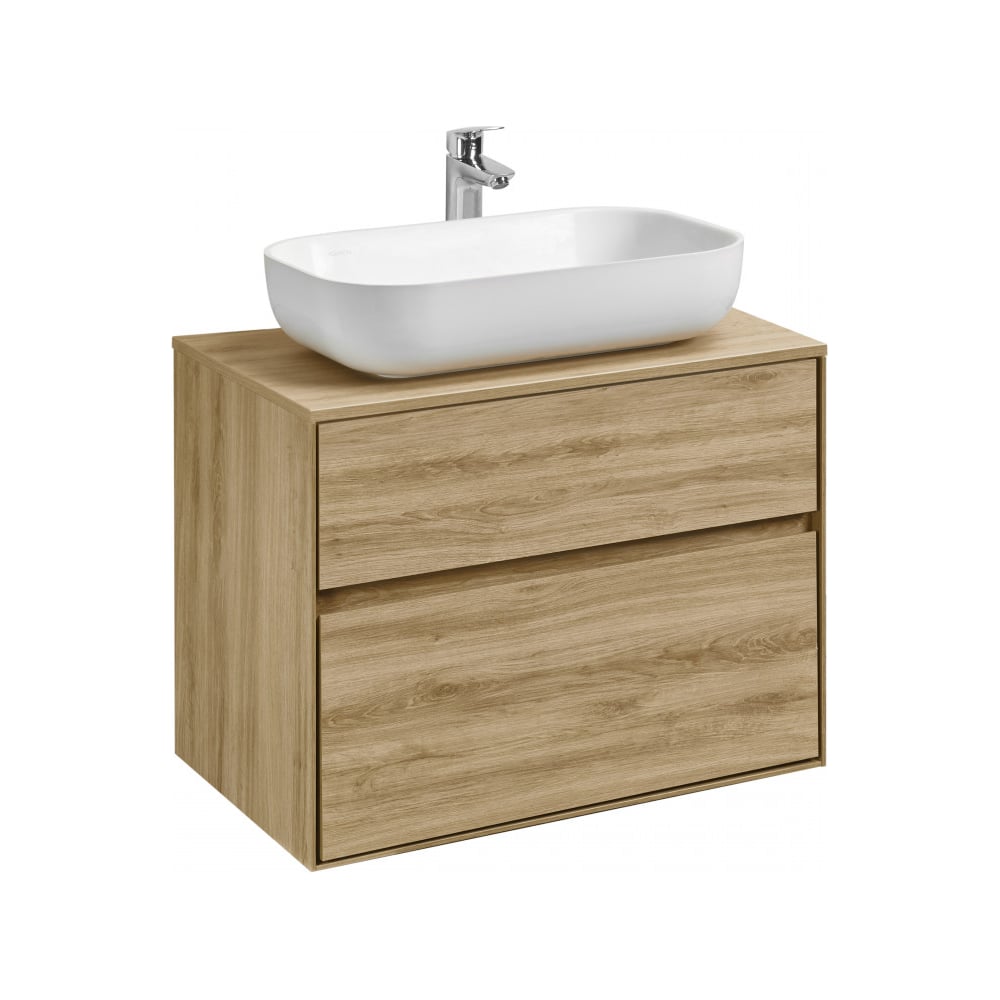 Изображение товара Подвесная тумба AQUATON Либерти 75 Дуб Эльвезия со столешницей