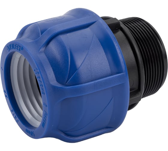 Изображение товара Компрессионная соединительная муфта VALFEX ПНД, с наружной резьбой, 50x2" 121001150200