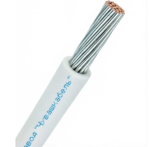 Изображение товара Провод монтажный АО "ЗАВОД "ЧУВАШКАБЕЛЬ" НВ 0,35 4 600 белый (100 м) Чувашкабель ГОСТ ПR1070LБ00Ф20A0