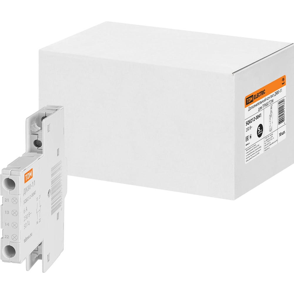Изображение товара Дополнительный контакт TDM ELECTRIC ДК80-11 для ПРК80 SQ0212-0041