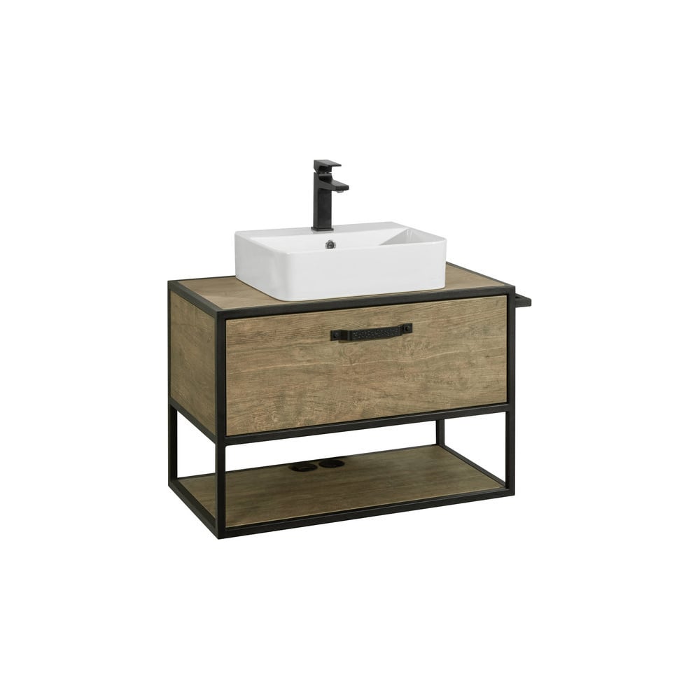 Изображение товара Тумба AQUATON Лофт Ф 80 с столешницей и раковиной чаши