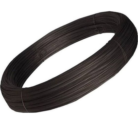 Изображение товара Проволока ARNO INDUSTRIES 5 мм 1кг. вязальная для связывания и крепления конструкций. ГОСТ 3282-74 термообработанная черная AN1000500001099