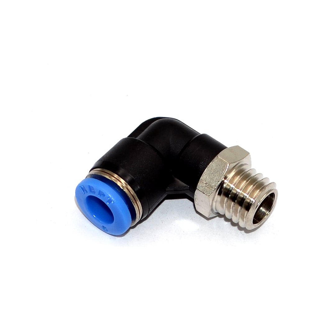 Изображение товара Пневмофитинг цанговый L-образный с наружной резьбой HIMPT 10 шт PL 6-М10х1.5 00-00026532