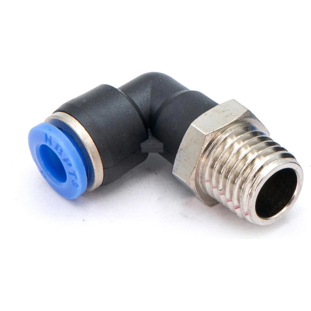 Изображение товара Пневмофитинг цанговый L-образный с наружной резьбой HIMPT 10 шт PL 6-М12х1.5 00-00026533