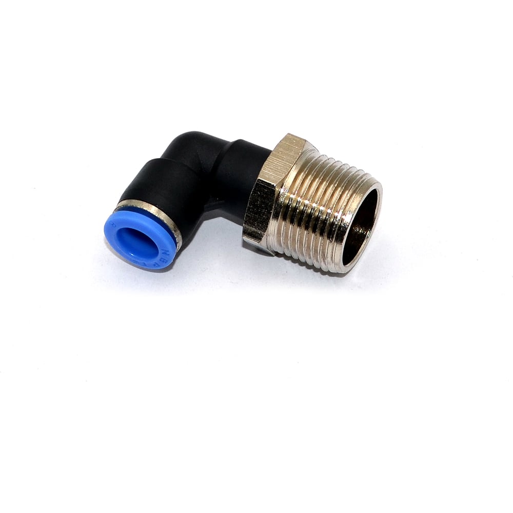 Изображение товара Пневмофитинг цанговый L-образный с наружной резьбой HIMPT 10 шт PL 8-М20х1.5 00-00026545