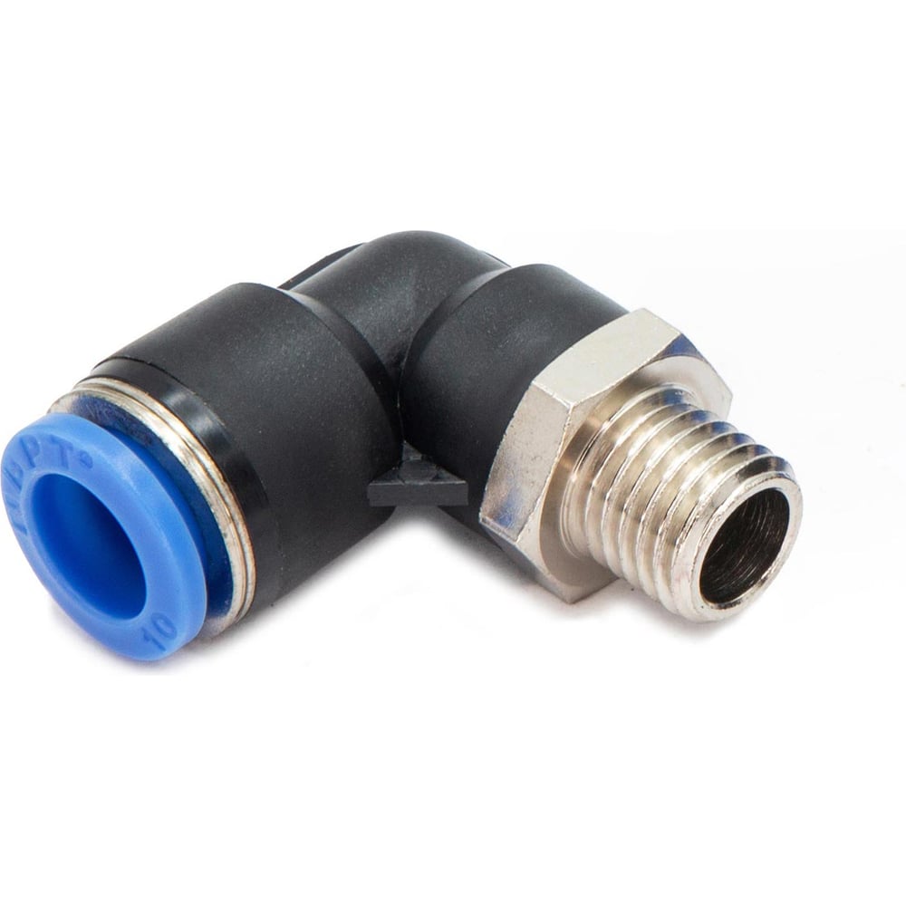 Изображение товара Пневмофитинг цанговый L-образный с наружной резьбой HIMPT 10 шт PL 10-М12х1.5 00-00026552