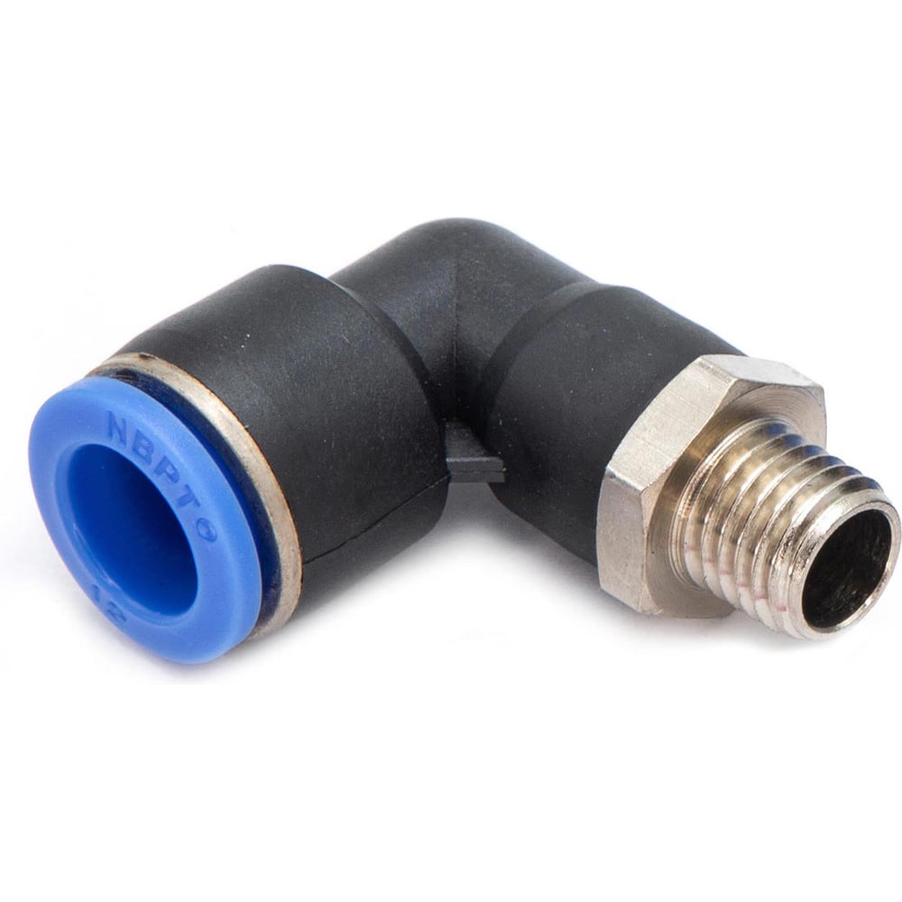 Изображение товара Пневмофитинг HIMPT PL 12-М12х1.5 Уголок цанговый с наружной резьбой