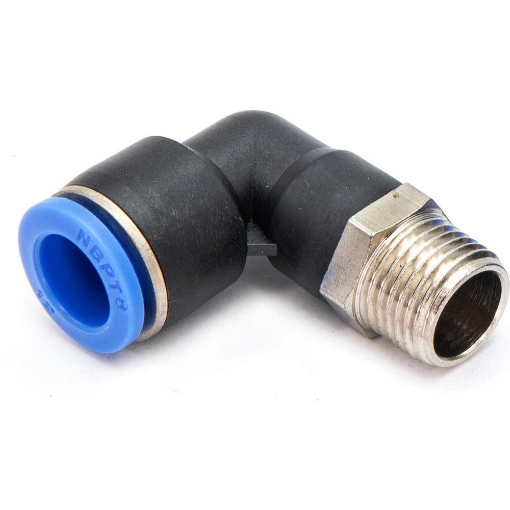 Изображение товара Пневмофитинг цанговый L-образный с наружной резьбой HIMPT 5 шт PL 12-М16х1.5 00-00026564