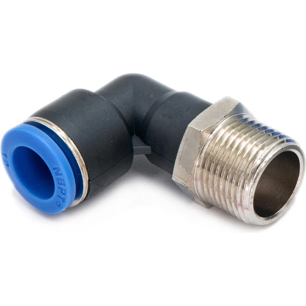 Изображение товара Пневмофитинг цанговый L-образный с наружной резьбой HIMPT 5 шт PL 12-М20х1.5 00-00026565