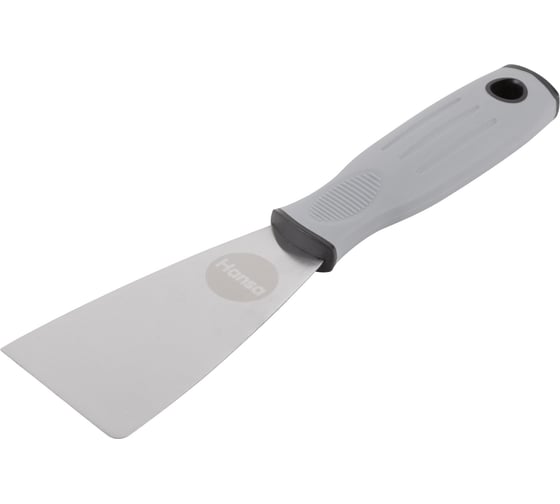 Изображение товара Шпатель HANSA, 60 мм, нержавеющая сталь, 2К-силиконизированная ручка, с ударным наконечником 646060
