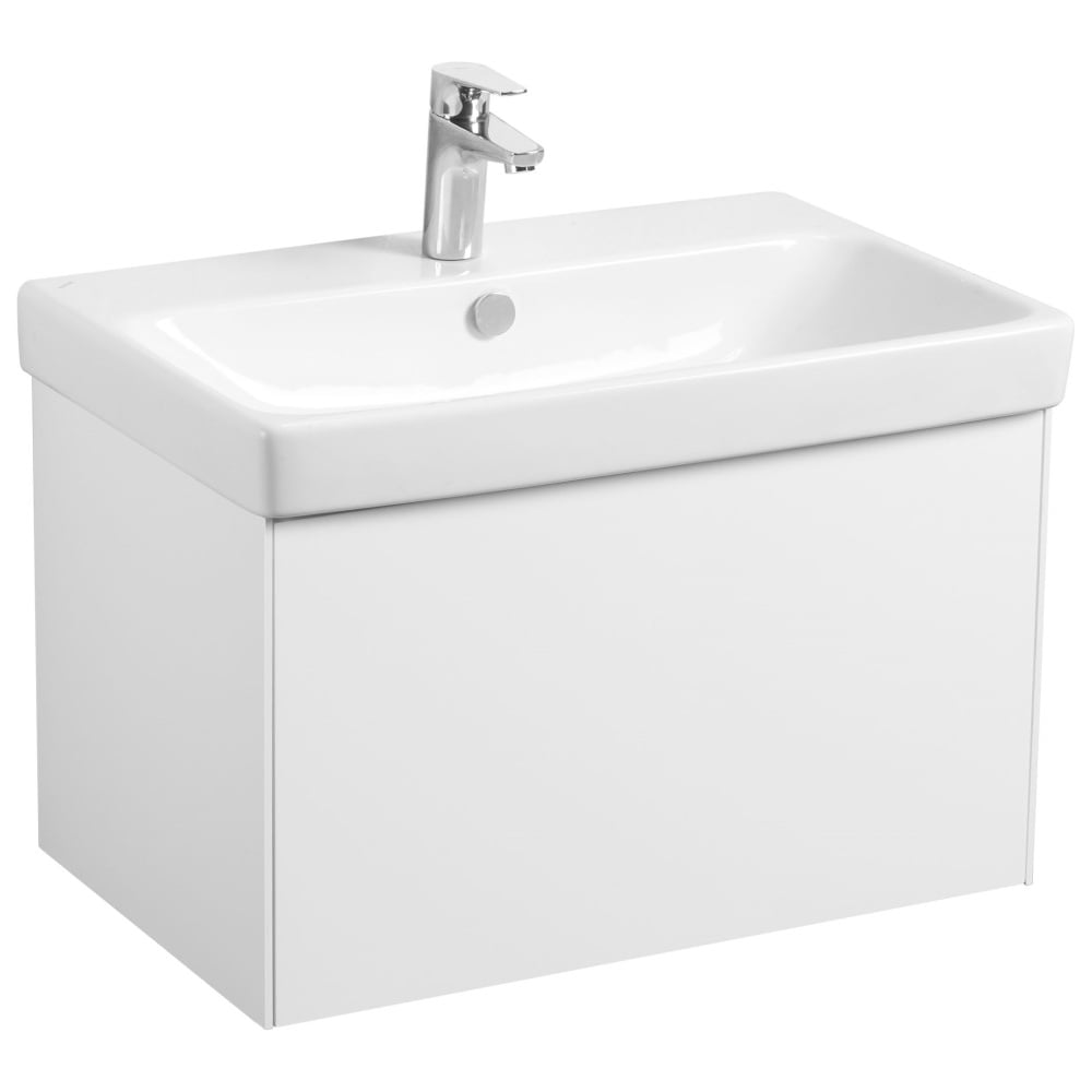 Изображение товара Тумба AQUATON Асти 70 с раковиной Адриана 70, цвет Белый 1A2630V0AX2B0