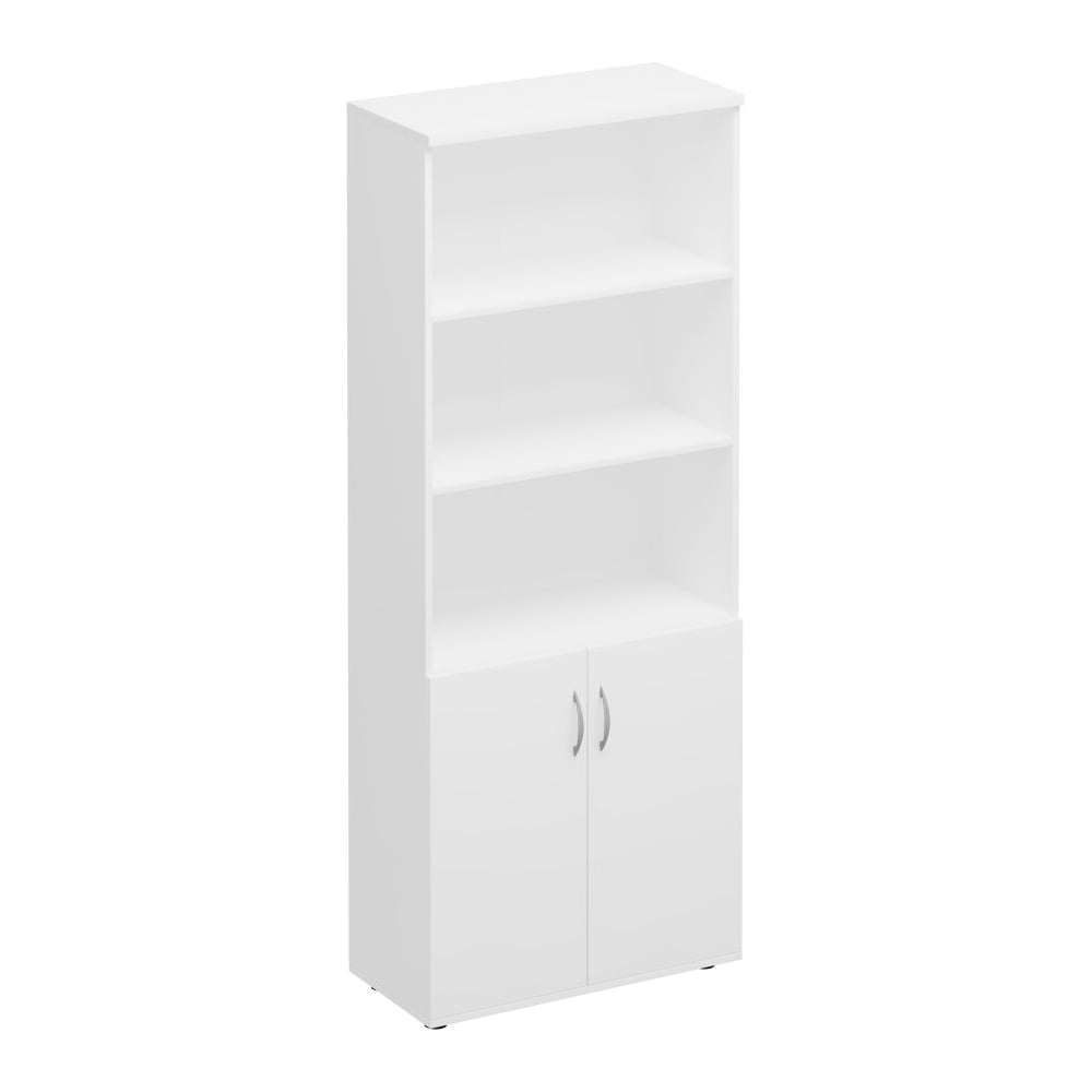 Изображение товара Шкаф для документовЮнитекс Комфорт полузакрытый 80_38_200, белый премиум К.371_БП