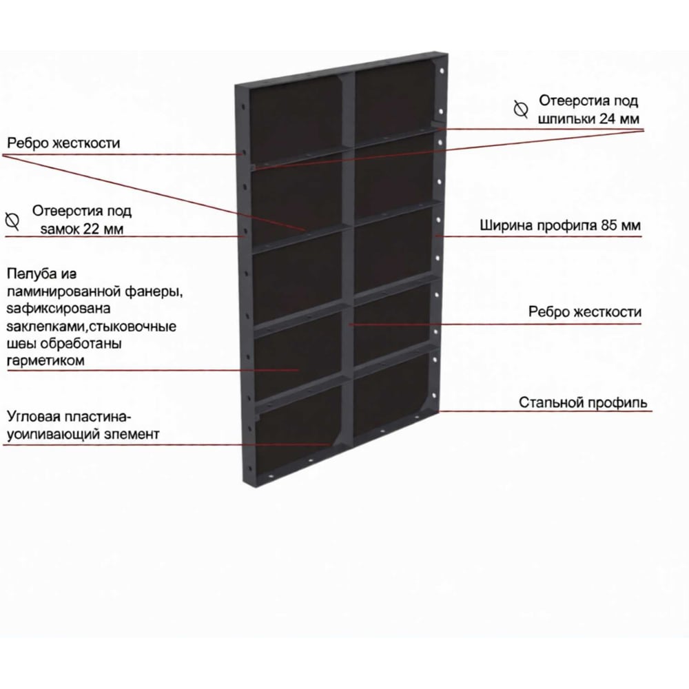 Изображение товара Щит линейный ООО "СИГМА" PRO 0,9х1,5м (1,35м2) Новый БП-00010587