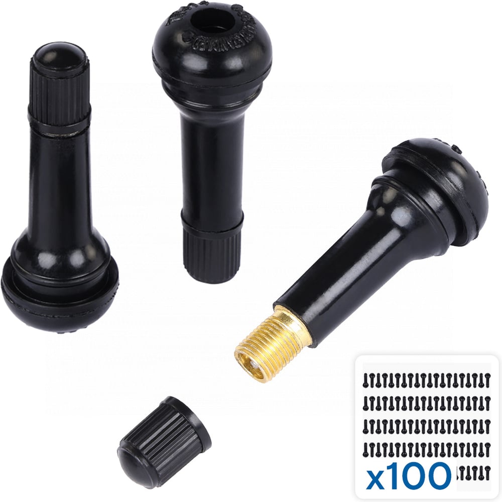 Изображение товара Вентиль для бескамерных шин NORDBERG 100 шт TR414