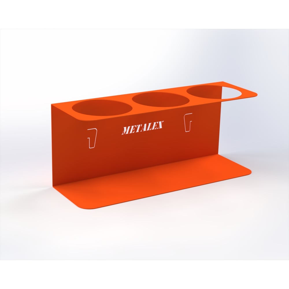 Изображение товара Держатель для баллончиков-спреев ООО Металекс 3-х, оранжевый, 113070