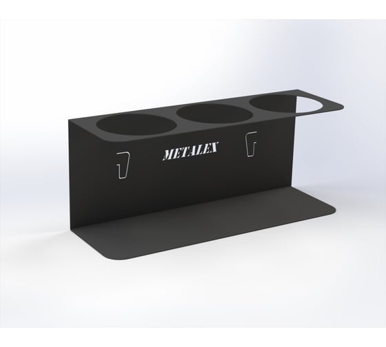 Изображение товара Держатель для баллончиков-спреев ООО Металекс 3-х, серый, 113069