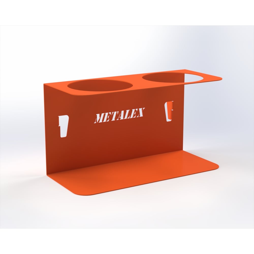 Изображение товара Держатель для баллончиков-спреев ООО Металекс 2-х, оранжевый, 113066