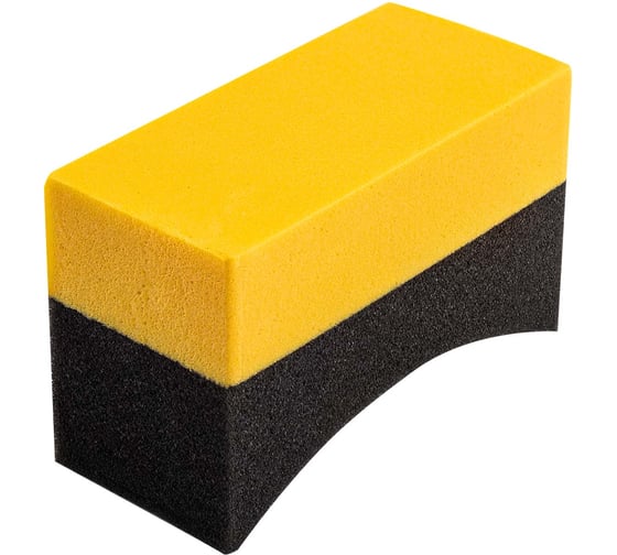 Изображение товара Губка-аппликатор для колес и шин автомобиля WMC TOOLS 100×55×35 мм, полиэстер/EVA, WMC-CWS3920 (62821)