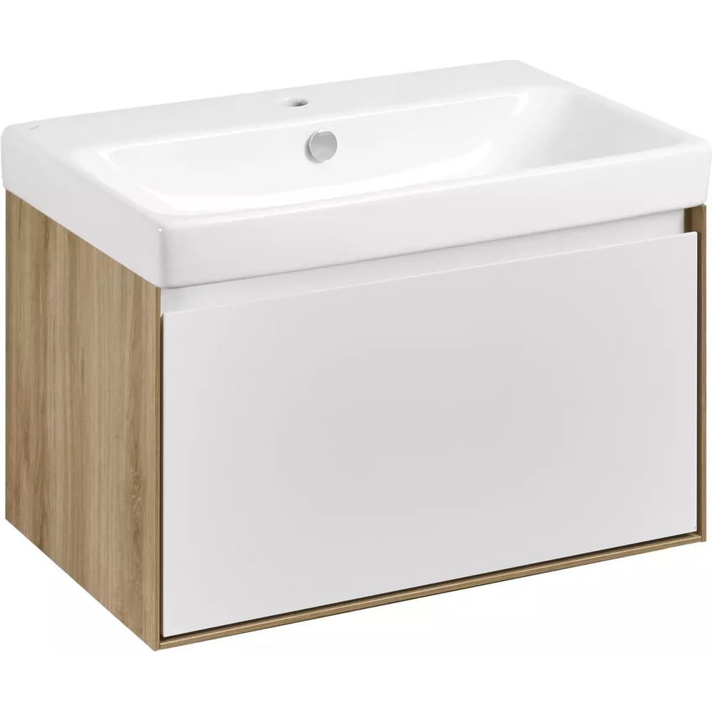 Изображение товара Тумба AQUATON Либерти 70 с раковиной Адриа 70, белый глянец