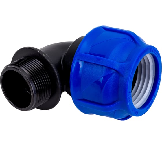 Изображение товара Компрессионный отвод VALFEX ПНД, с наружной резьбой, 50x1 1/2" 1210012450112