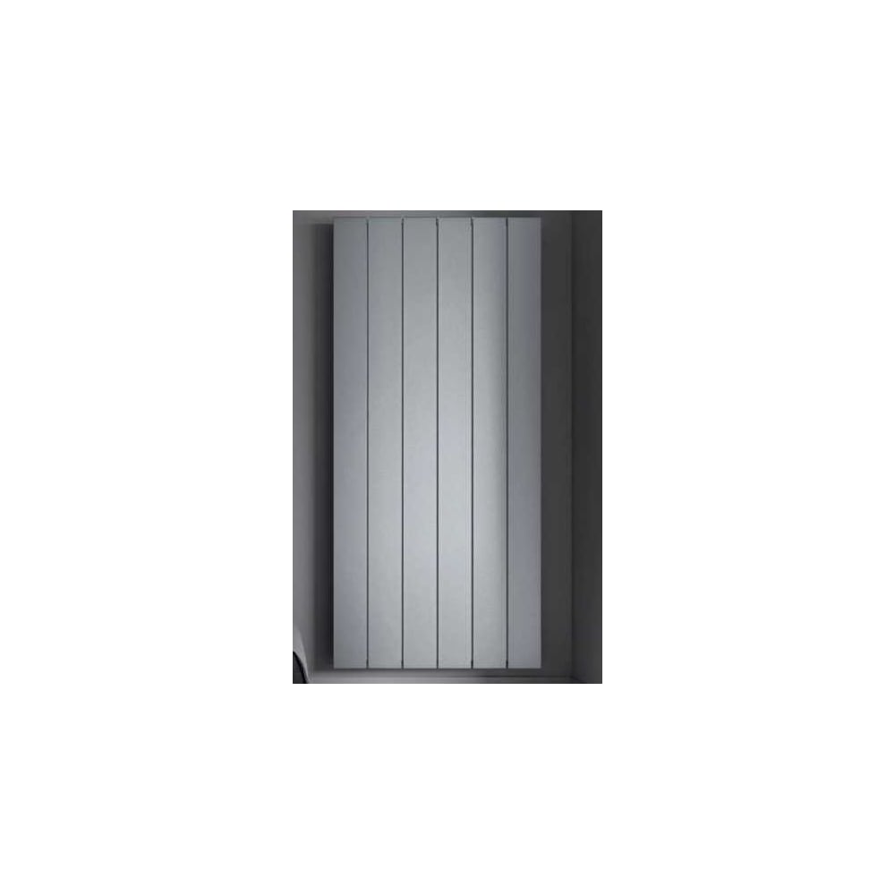 Изображение товара Вертикальный трубчатый радиатор отопления алюминиевый MIVARMO 6 секции, 1500 мм, серебро, Multiflex левое MB6-1500-9006-ML