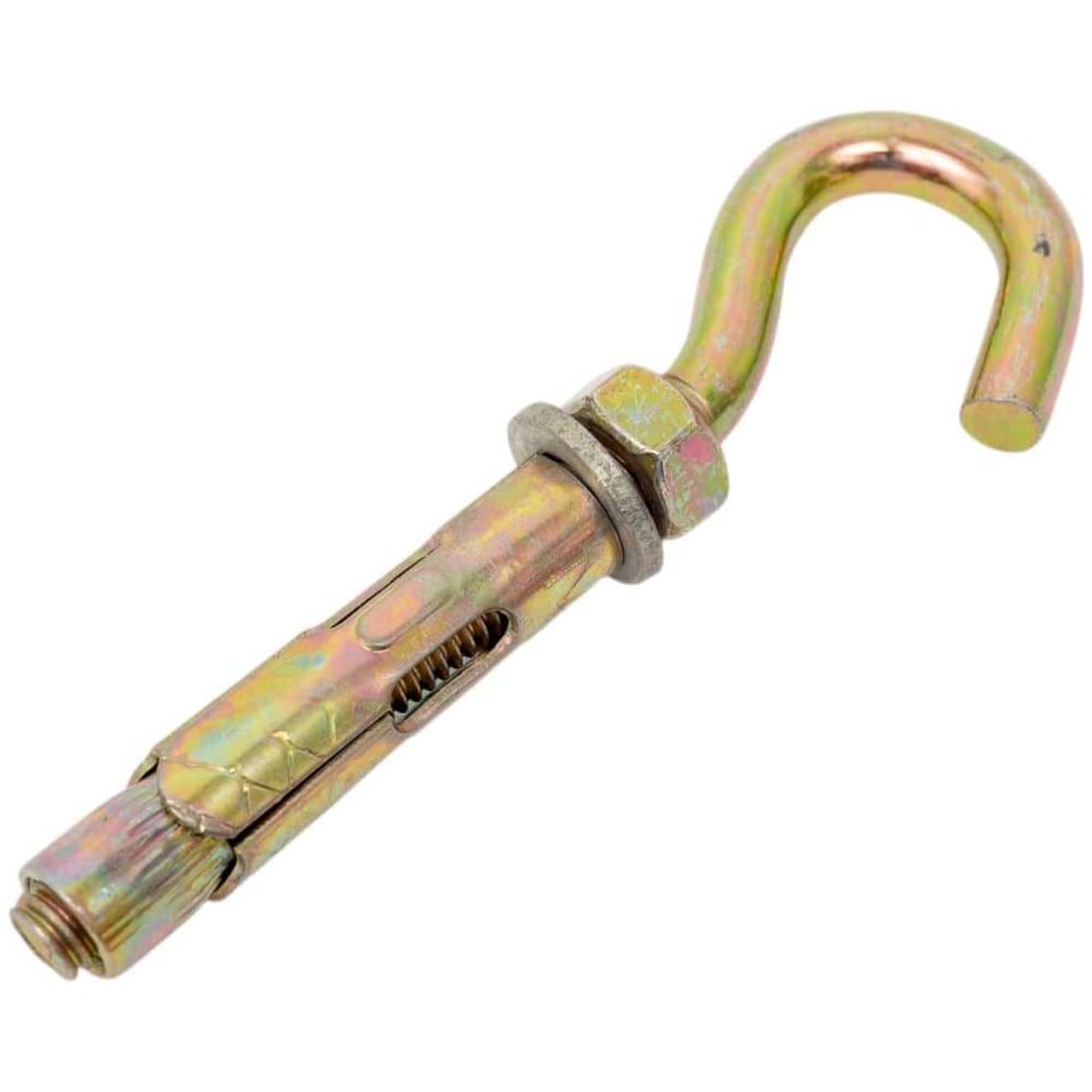 Изображение товара Анкерный болт ARNO INDUSTRIES 10х50 5 шт. с крюком для крепления конструкций в бетон и кирпич AED001005065707