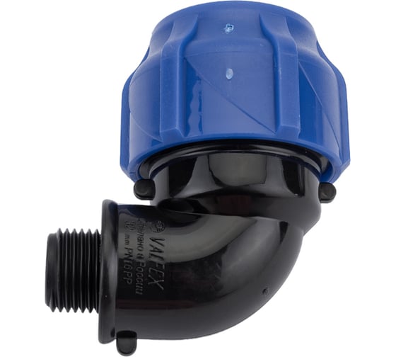 Изображение товара Компрессионный отвод VALFEX ПНД, с наружной резьбой, 32x1/2" 1210012432012