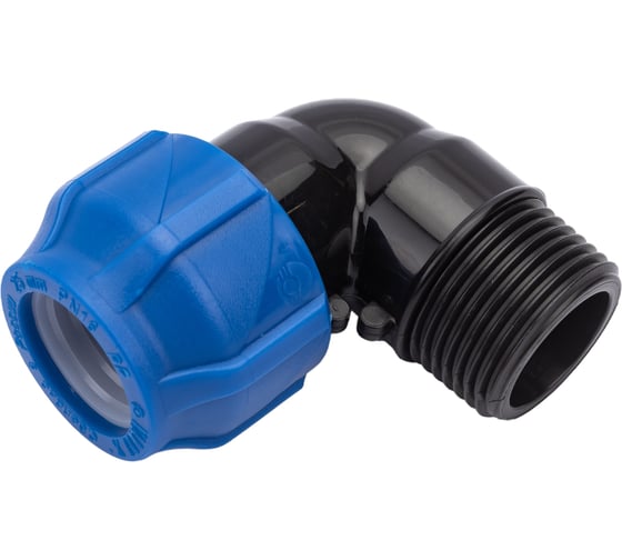 Изображение товара Компрессионный отвод VALFEX ПНД, с наружной резьбой, 25x1" 1210012425100