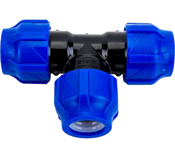 Изображение товара Компрессионный тройник VALFEX ПНД, 20-20-20 1210012202020