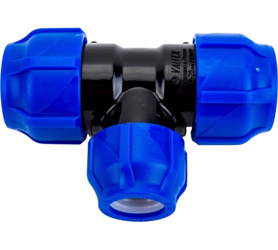 Изображение товара Компрессионный переходной тройник VALFEX ПНД, 32-25-32 1210012322532