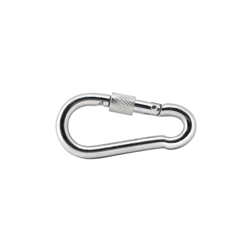 Изображение товара Карабин ARNO INDUSTRIES 4 мм 10 шт. с фиксатором для крепления и соединения тросов и цепей DIN 5299D. оцинкованная сталь оцинкованное покрытие AF550040003400Ф