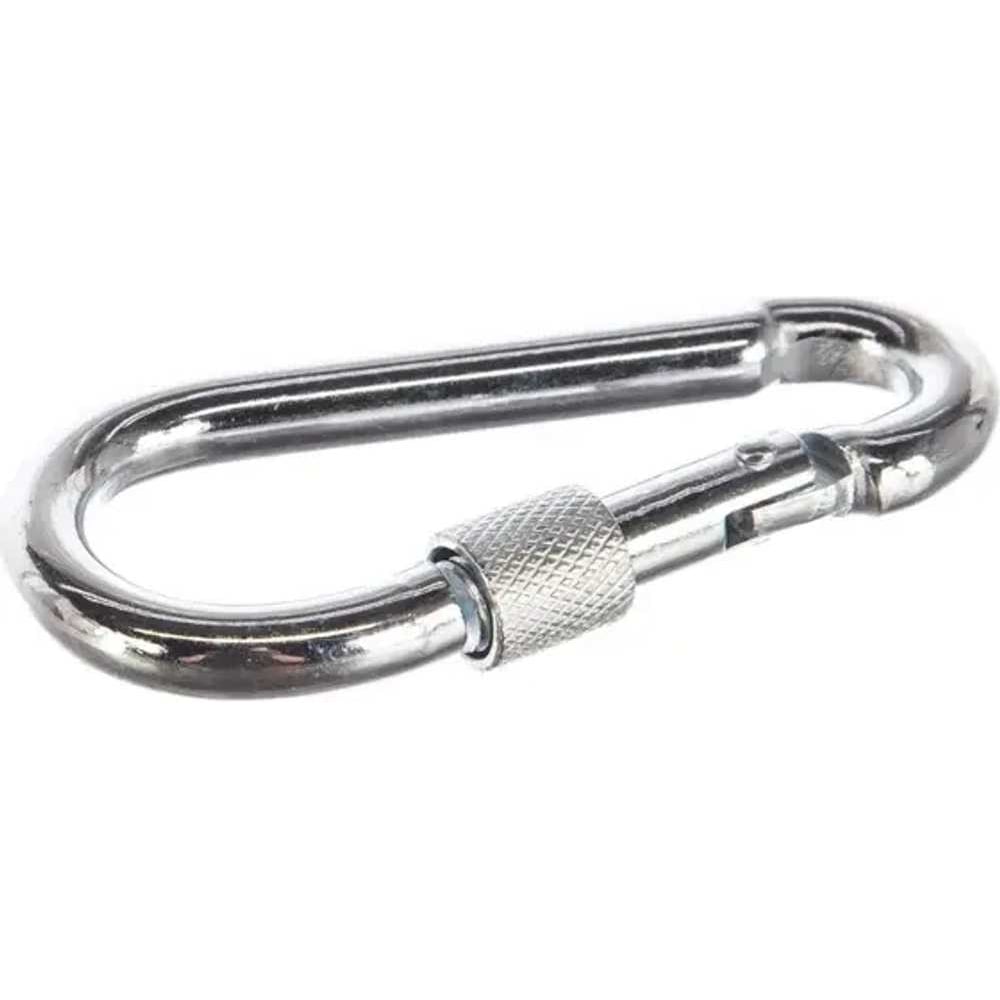 Изображение товара Карабин ARNO INDUSTRIES 10 шт. с муфтой для крепления и соединения тросов и цепей DIN 5299C оцинкованное покрытие AF5100400034007