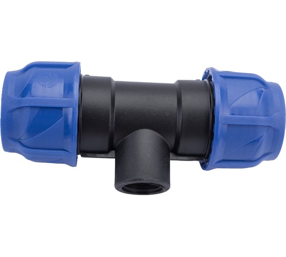 Изображение товара Компрессионный переходной тройник VALFEX ПНД, с внутренней резьбой, 40-3/4"-40 1210014003440