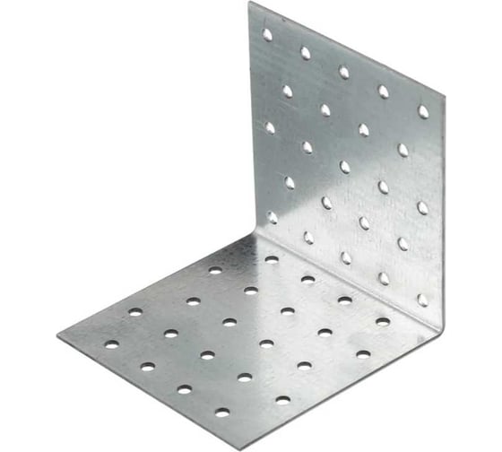 Изображение товара Крепежный уголок ARNO INDUSTRIES 60х60х60 10 шт. равносторонний для соединения и усиления конструкций оцинкованный AJR060060232099