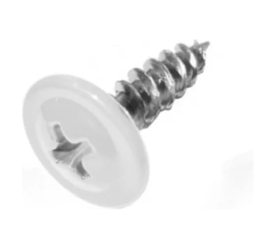 Изображение товара Саморез ARNO INDUSTRIES 4,2х19 1кг. с прессшайбой для крепления листовых материалов острый наконечник RAL9003 белый AB3704201993L98