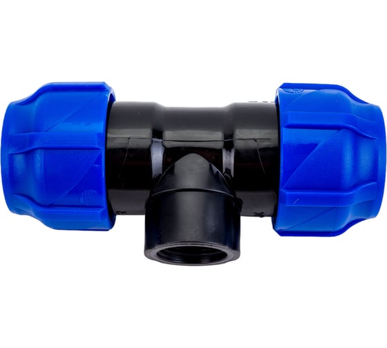 Изображение товара Компрессионный переходной тройник VALFEX ПНД, с внутренней резьбой, 32-3/4"-32 1210013203432