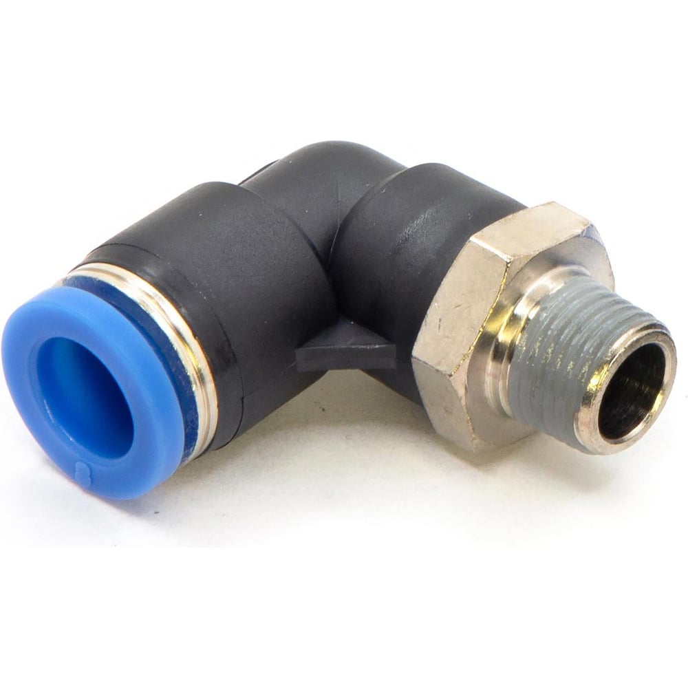 Изображение товара Пневмофитинг цанговый L-образный с наружной резьбой HIMPT 10 шт PL 8-01 (R1/8) 00-00026536