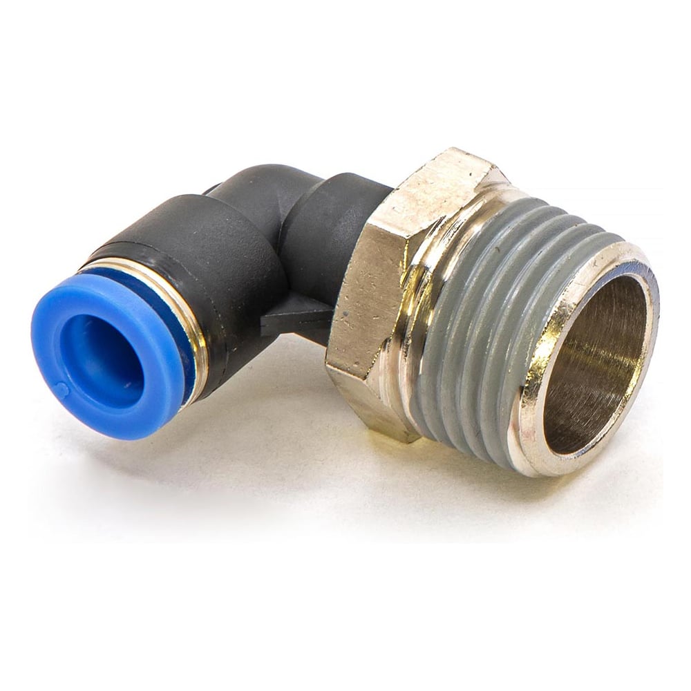 Изображение товара Пневмофитинг цанговый L-образный с наружной резьбой HIMPT 10 шт PL 8-04 (R1/2) 00-00026539