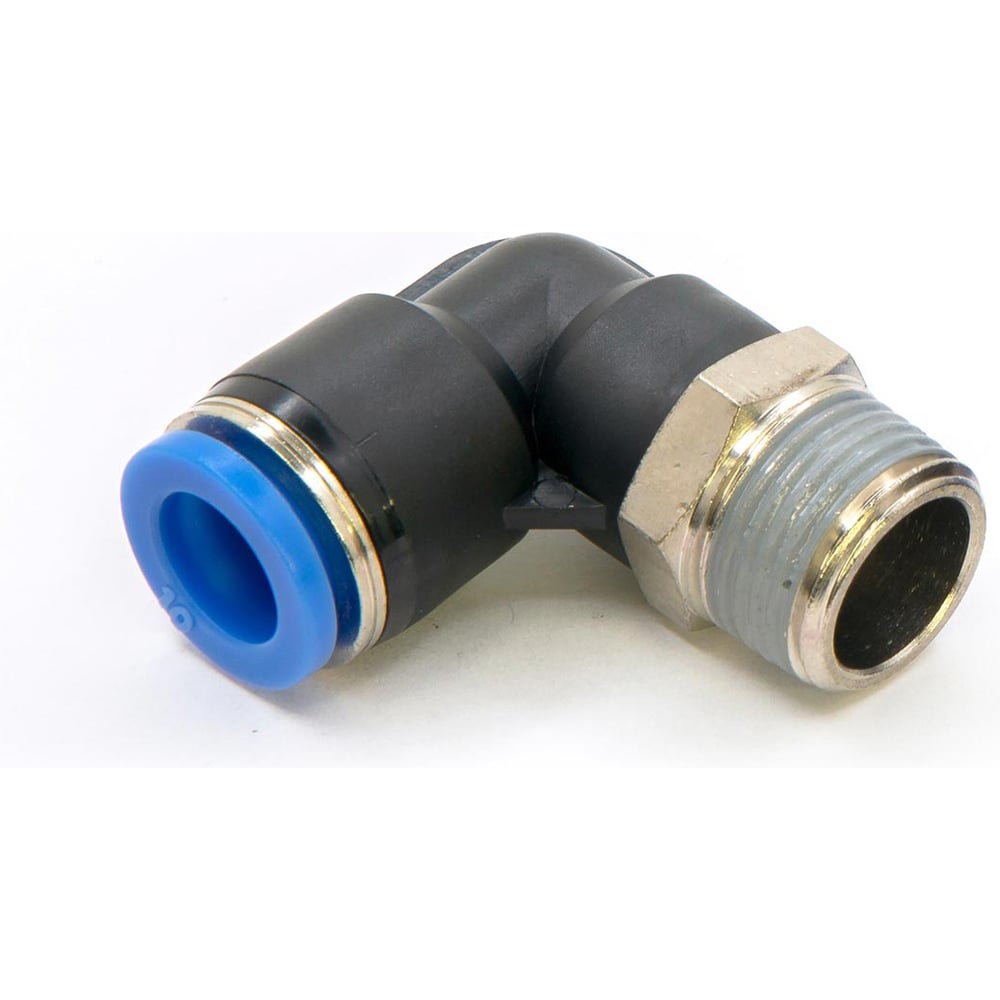 Изображение товара Пневмофитинг цанговый L-образный с наружной резьбой HIMPT 10 шт PL 10-03 (R3/8) 00-00026549