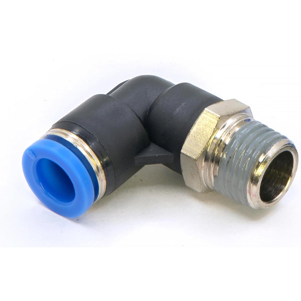 Изображение товара Пневмофитинг цанговый L-образный с наружной резьбой HIMPT 10 шт PL 8-02 (R1/4) 00-00026537