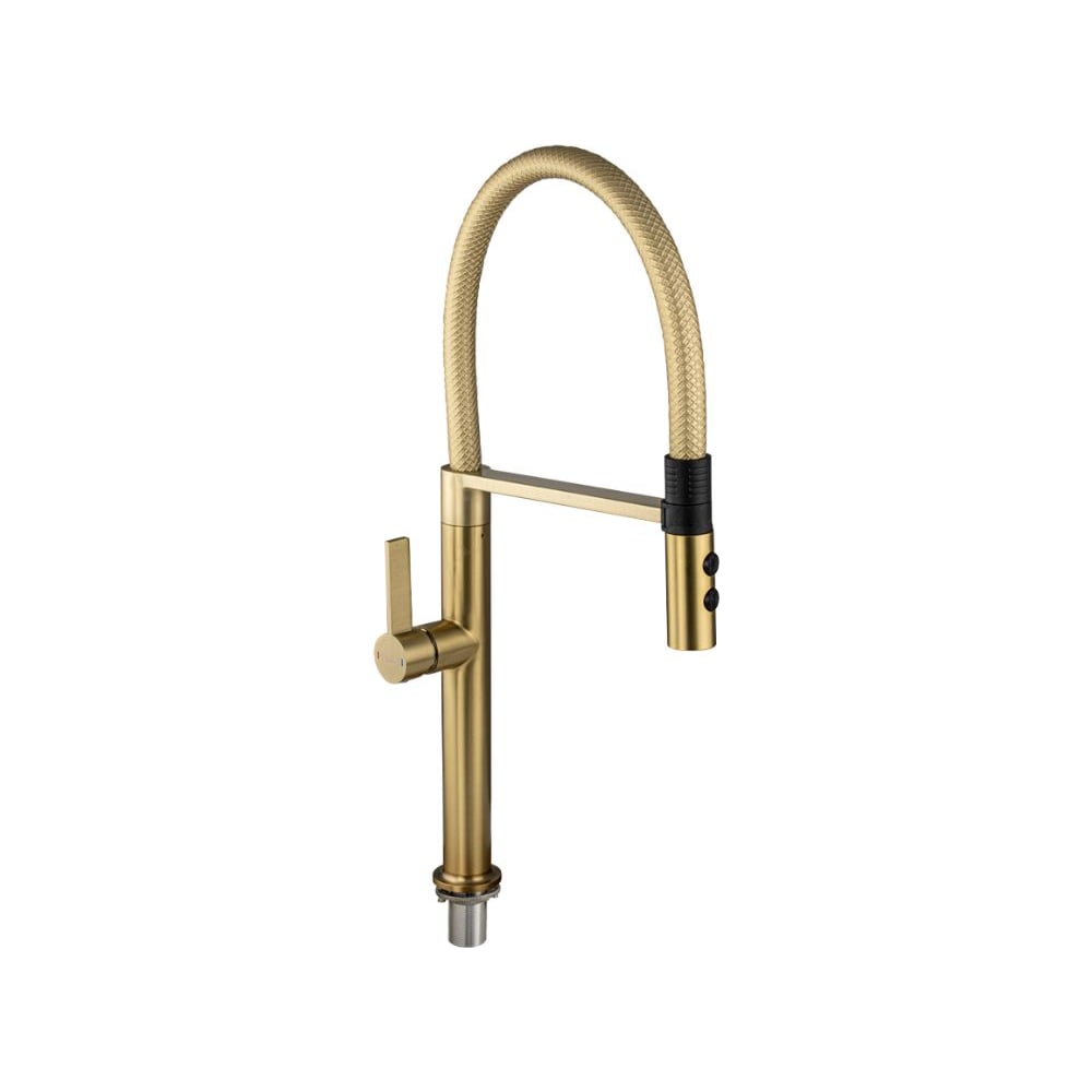 Изображение товара Смеситель САНАКС Магнус с гибким изливом, матовое золото 91137