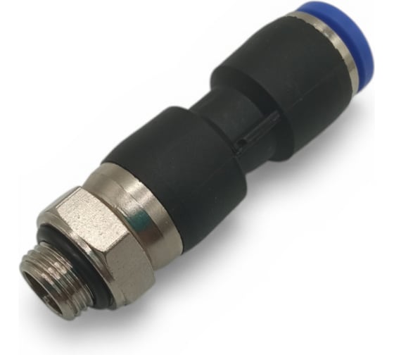 Изображение товара Фитинг прямой поворотный Контактная Механика трубка 8мм, G1/8 KRPC08-01G